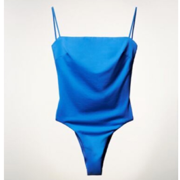 Zara Swim Zara Straight Neck Swimsuit Poshmark